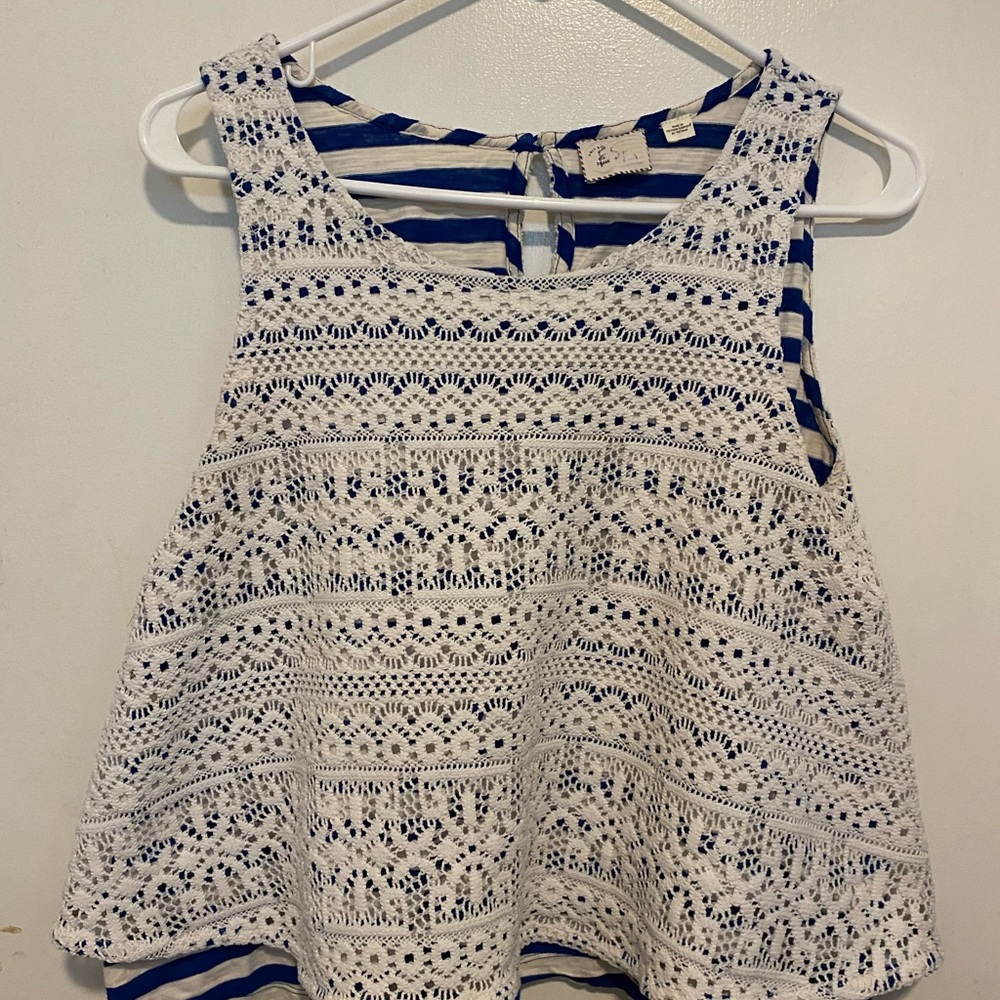 Anthropologie postmark label tank top